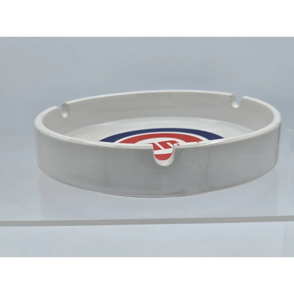 Vtg Chicago Cubs Ashtray White Logo MLB Clean Classic Design 3 Ports 6